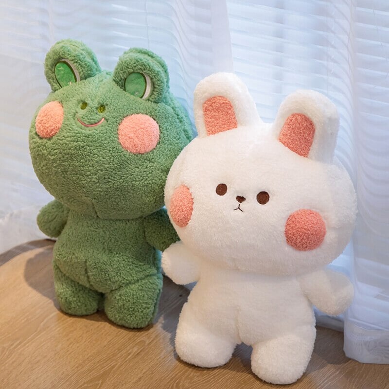 Zauberhafte Kuschelfreunde: Frosch & Hase Plüschis