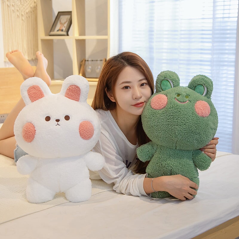 Zauberhafte Kuschelfreunde: Frosch & Hase Plüschis