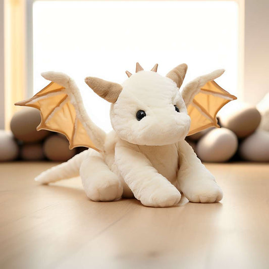 Weißer Baby Drache Plüsch