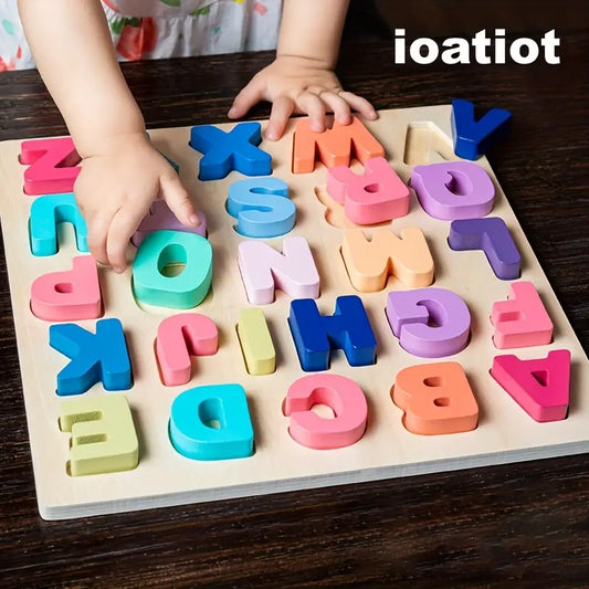 Fördern Sie das Lernen Ihres Kindes mit Alphabet-Matching-Holzpuzzles