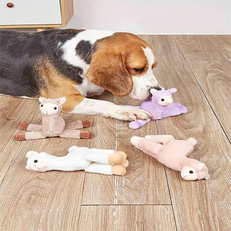 Robustes Alpaka Plüschtier für Hunde