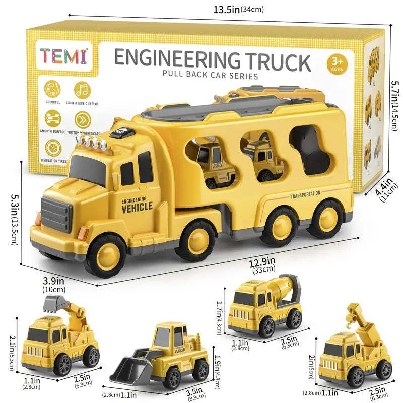 Baufahrzeug Transporter - Perfektes Geschenk!