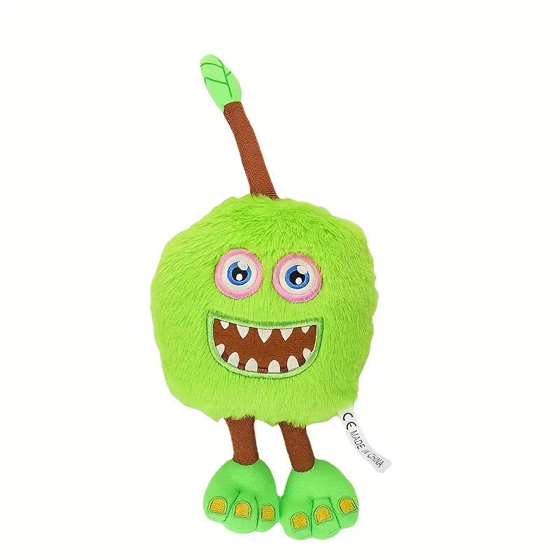 Neues Sing Monsterkonzert - Grüner Furcorn Plüschtier