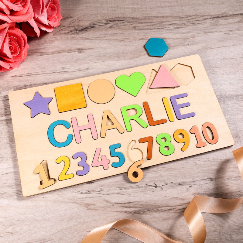 Woods - geniebe ein puzzle mit deinem eigenen namen - personalisiertes puzzle