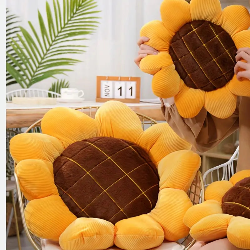 Sonnenblumenkissen Wohnzimmer Sofa Dekoration