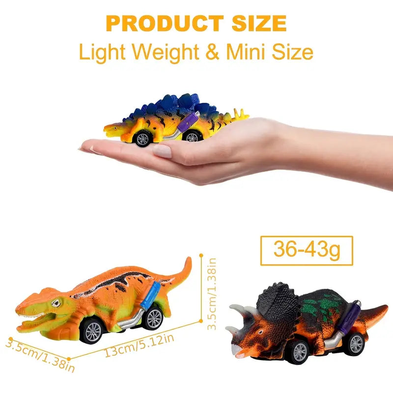 Dino Autos - 6er-Pack für 3-jährige Jungs