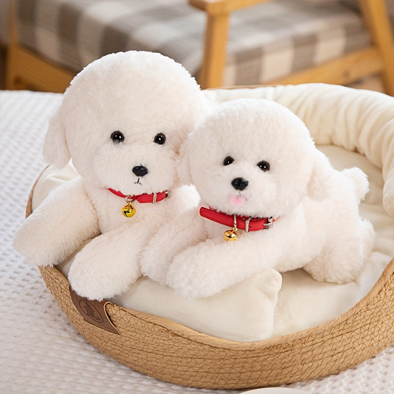 Kuscheliger Bichon Frisé Plüschhund