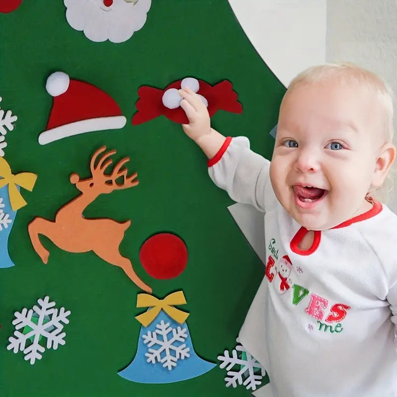 Baue deinen Weihnachtsbaum - Spaßiges Filzspielzeug für Babys!