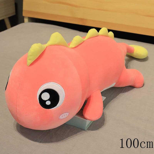 Giant Super Kawaii Dino Plush Brown tail 140CM - Plushie Depot