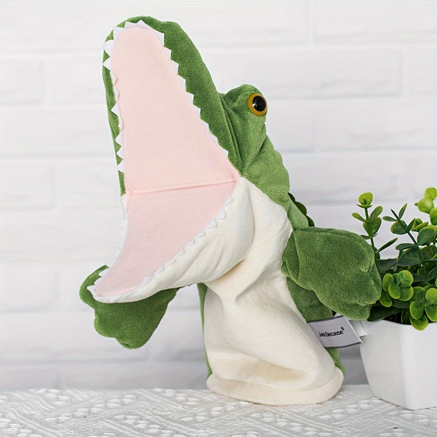 Kuscheltier Krokodil Handpuppe