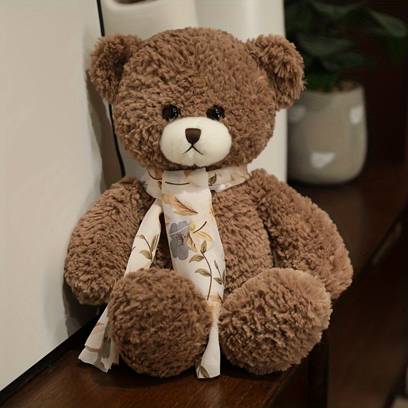 Kuscheliger Teddybär mit Schal