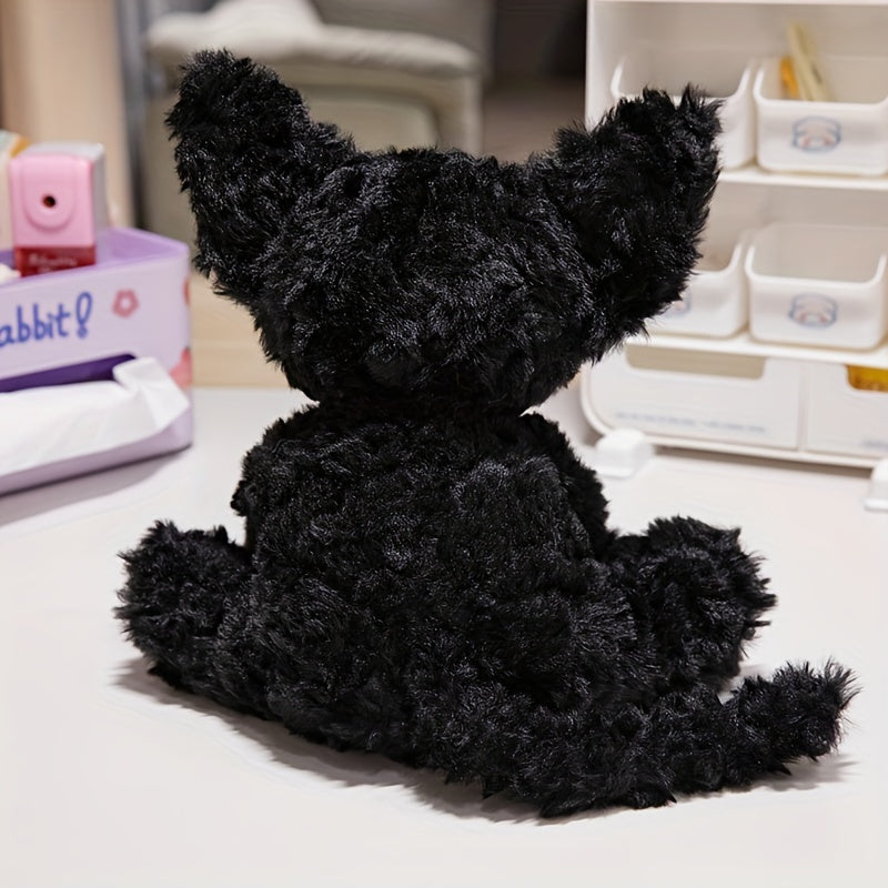 Midnight - Schwarzer gewichteter Katzenplüsch