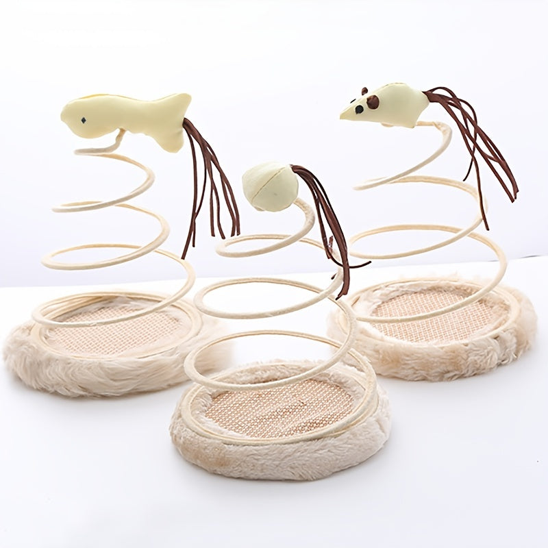 Katzenspielzeug mit Spiralfeder