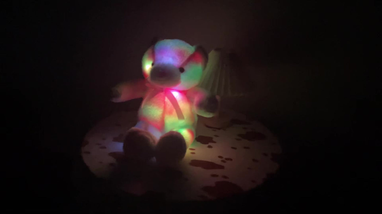 GlowBear – Leuchtender Plüsch-Teddybär, Multicolor