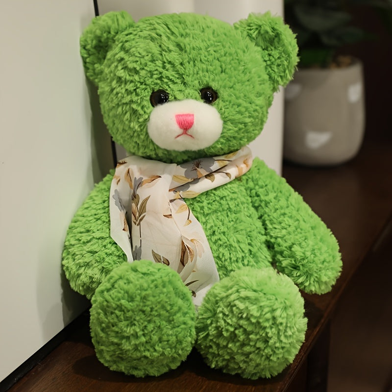 Kuscheliger Teddybär mit Schal