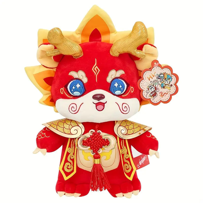Drachenmascot-Puppe des Jahres 2024 - Chinesisches Tierkreiszeichen Plüschtier