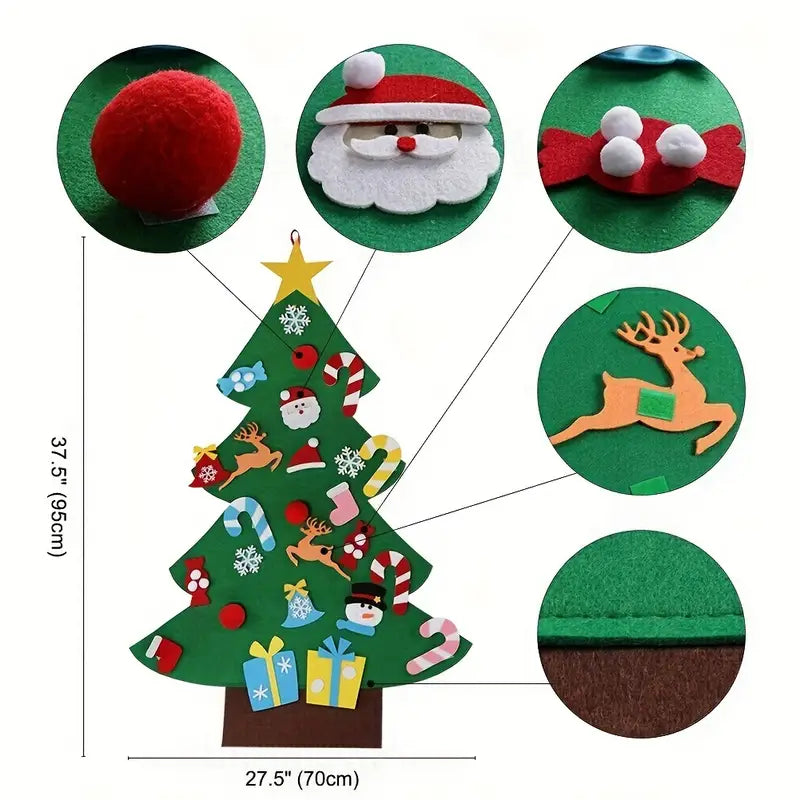 Baue deinen Weihnachtsbaum - Spaßiges Filzspielzeug für Babys!