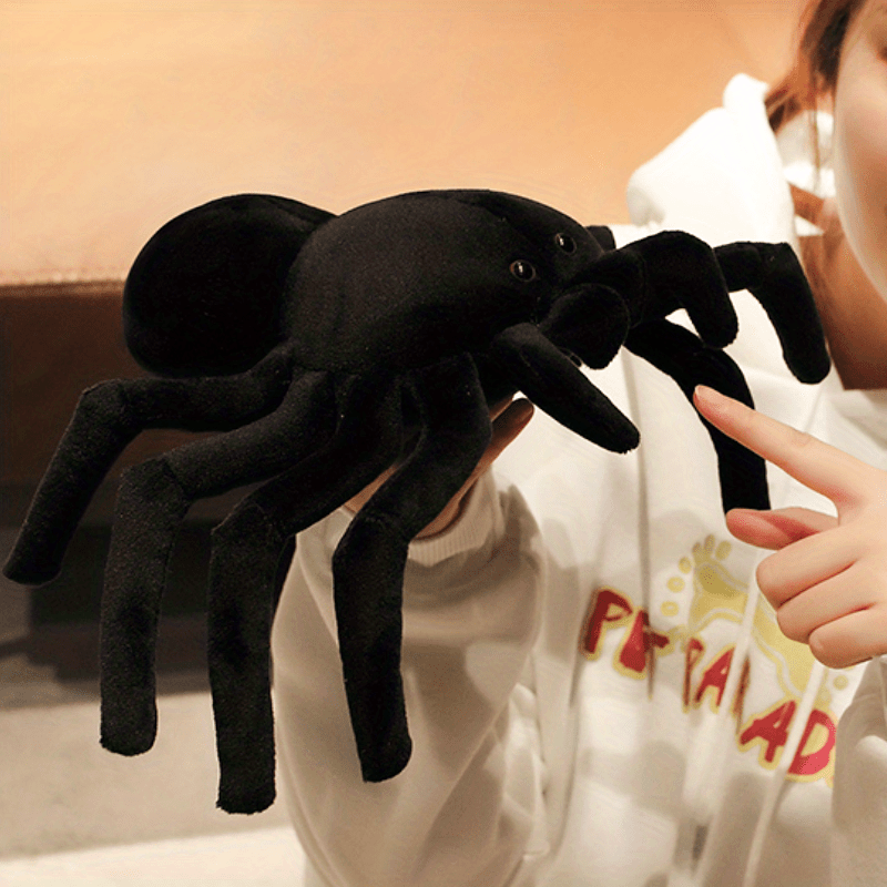 Arachnia – Schwarze Spinne Plüsch Super Soft