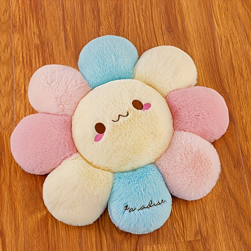Sonnenblume - Buntes Kuschelkissen