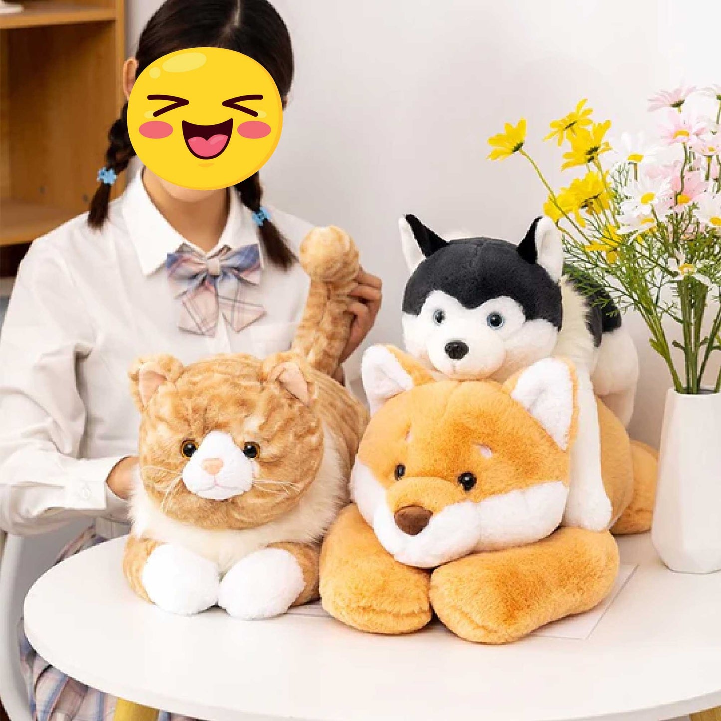 Spielfreudiger Husky Plüsch