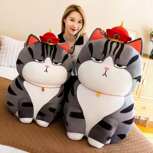 Majestätisches Kuschelkatzen-Monarch Plüschtier