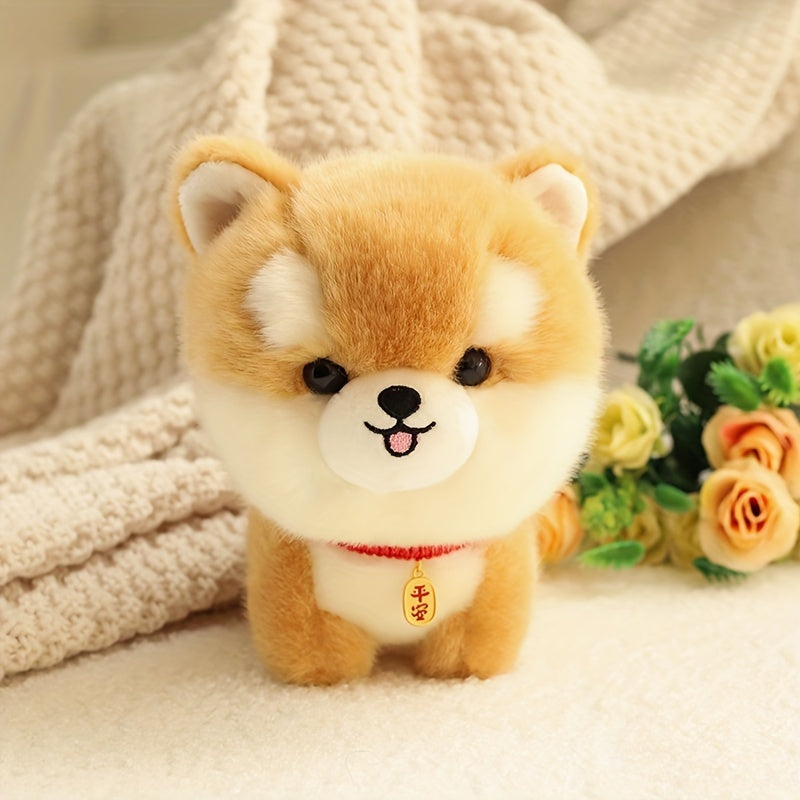 Niedlicher Flauschi Corgi Plüschhund