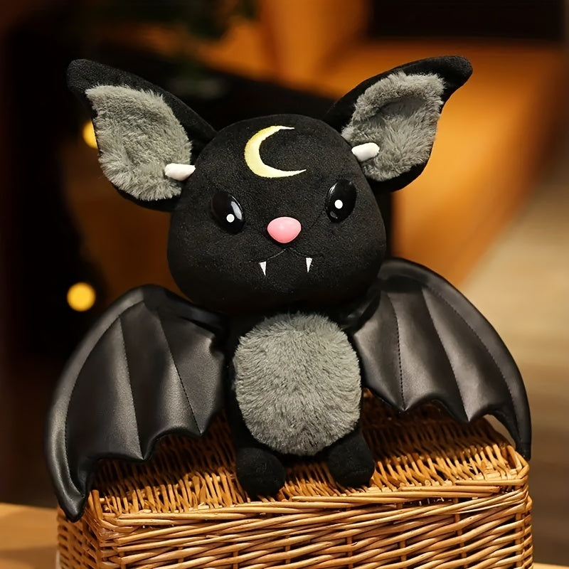 Süßes Schwarzes Fledermaus-Plüschtier – Dunkles Monster