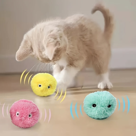 Interaktive Plüschball-Katzenspielzeug