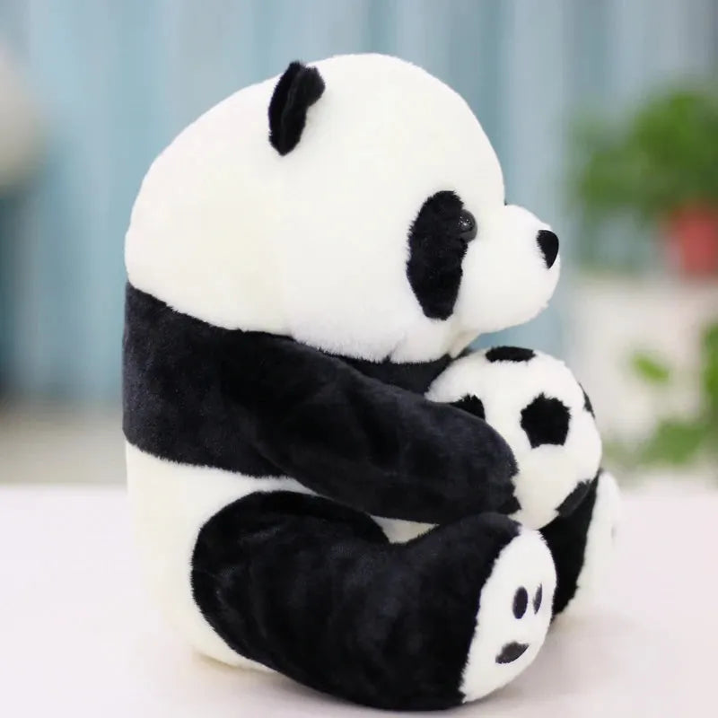 Fußball Panda Plüschtier