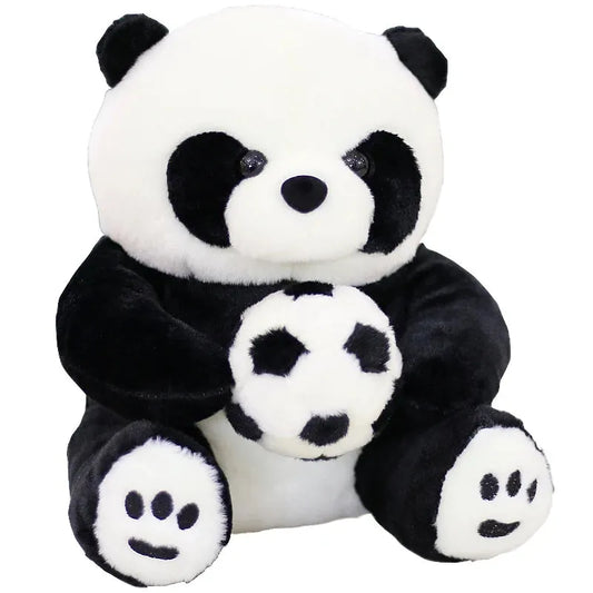 Fußball Panda Plüschtier