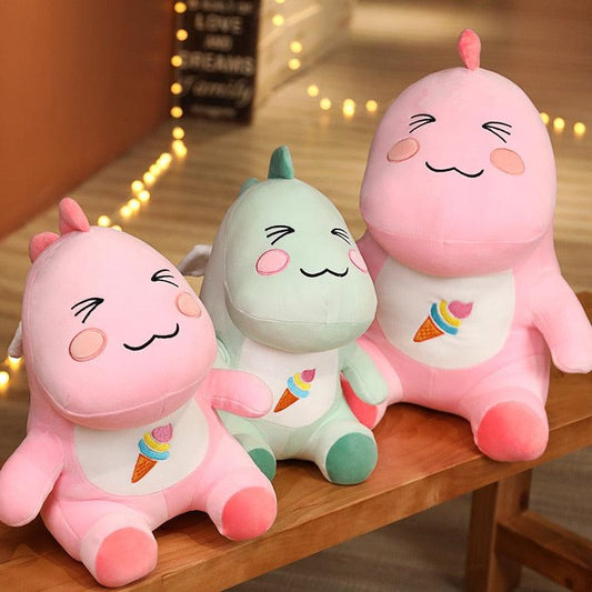 Super Kawaii Ice Cream Dino Plushies Stuffed Animals - Plushie Depot