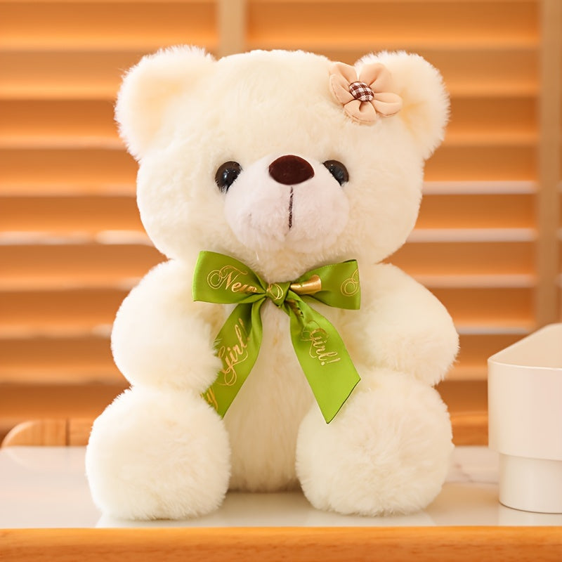 Plüsch-Teddybär mit Blume