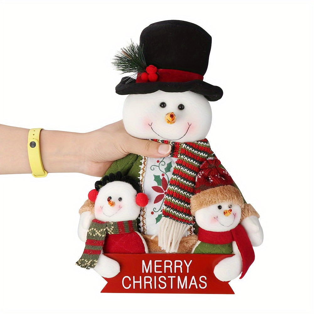 Schneemann Plüschpuppe – Fröhliche Weihnachtsdekoration