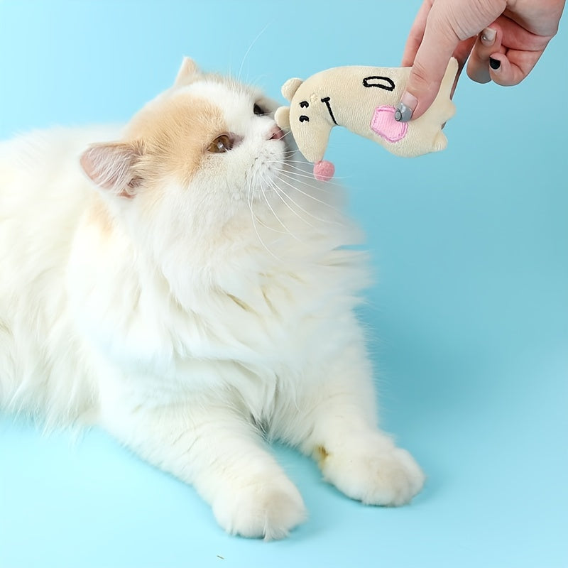 Interaktives Krokodil-Plüschspielzeug für Katzen