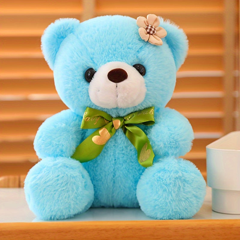 Plüsch-Teddybär mit Blume