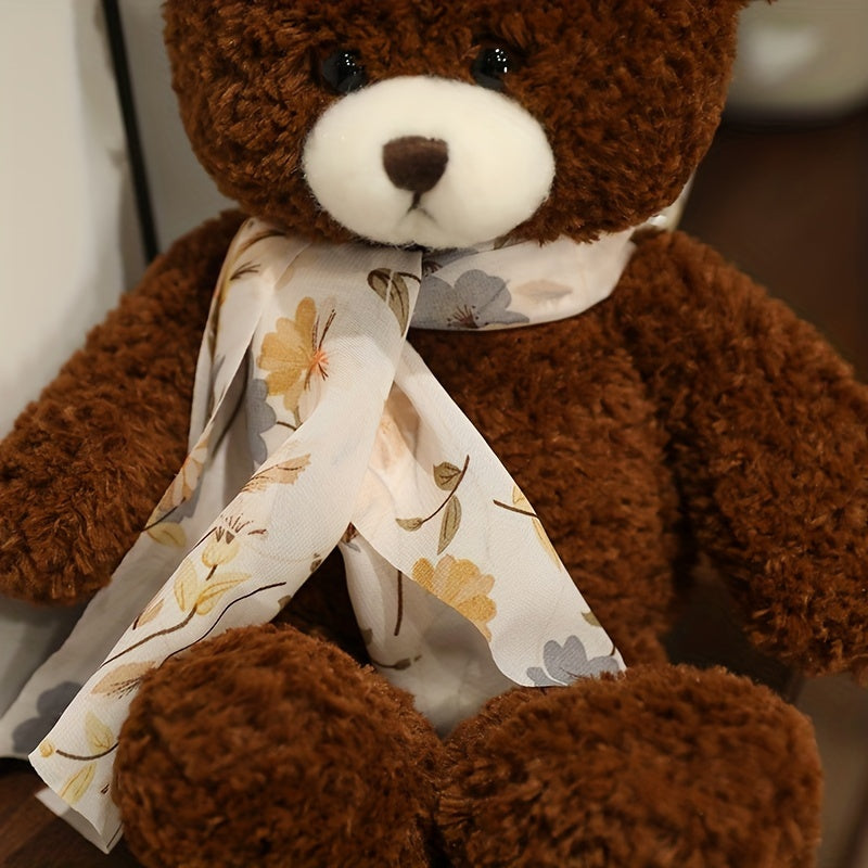 Kuscheliger Teddybär mit Schal
