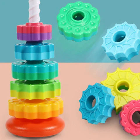 Premium spinbow - bunter stapelturm