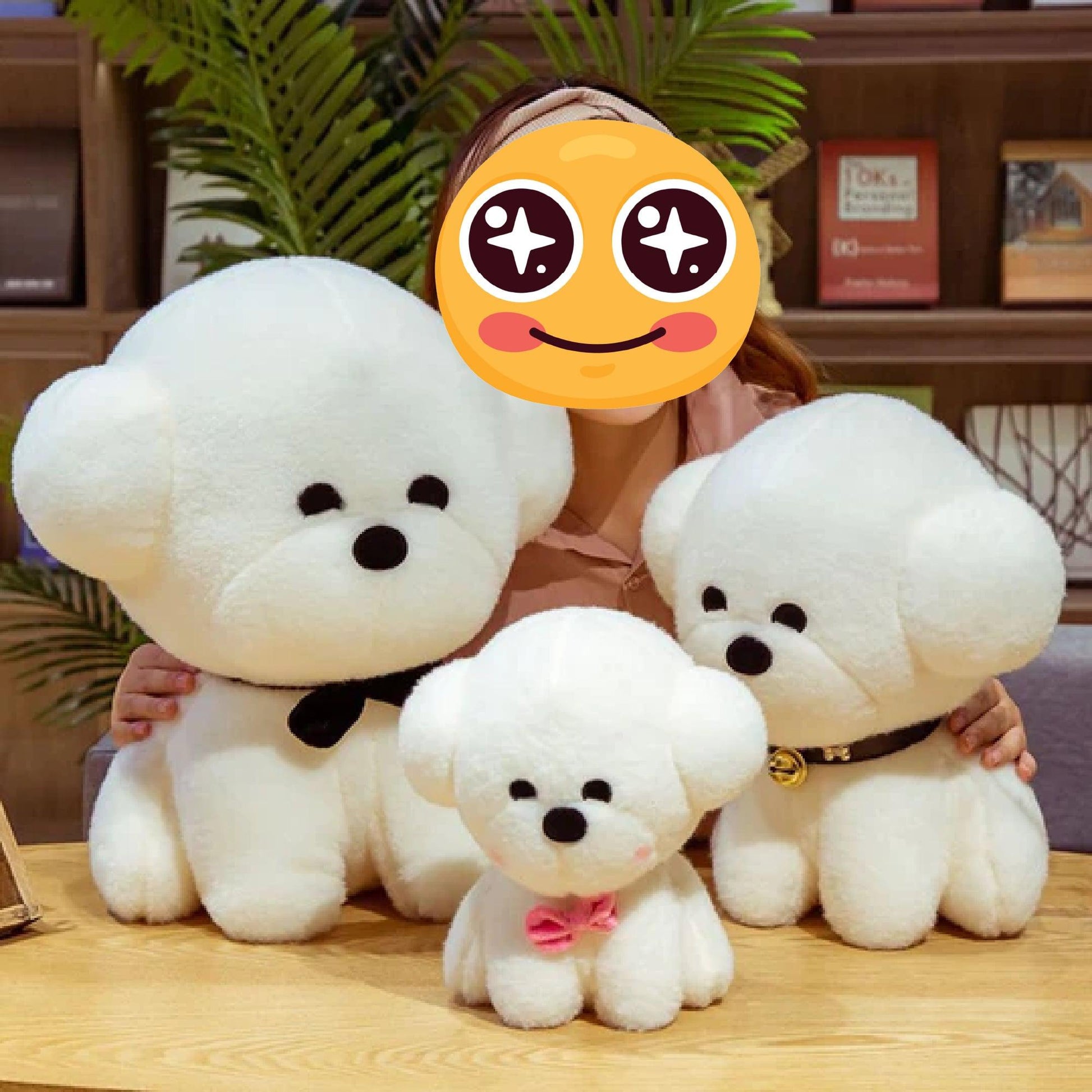 Cutest Bichon Frise Stuffed Animal Plush Toys-Soft Toy-Bichon Frise, Dogs, Home Decor, Stuffed Animal-1