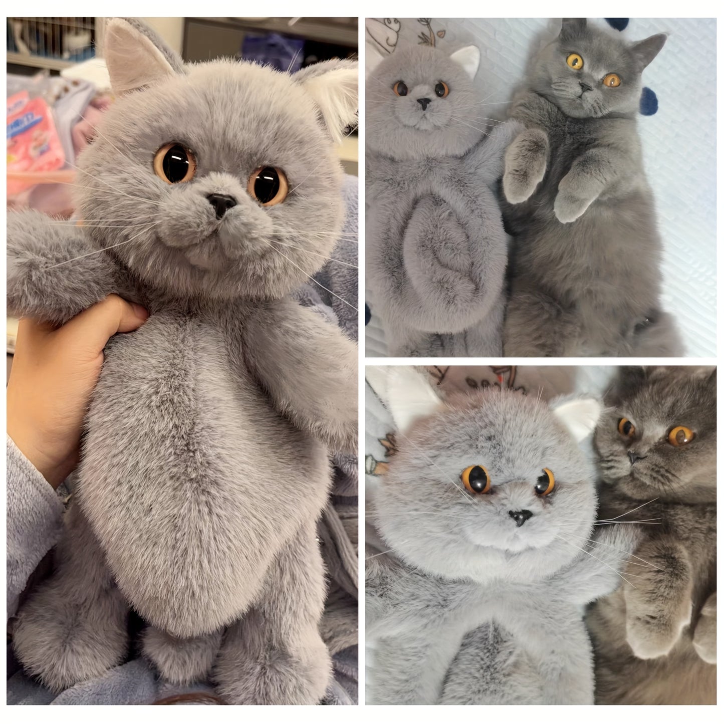 Chongker Rucksack - Realistische Plüschkatze
