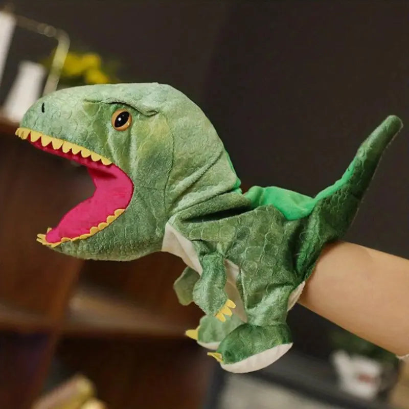 Niedliche Plüsch Handpuppe - Dino-Krokodil-Spiel