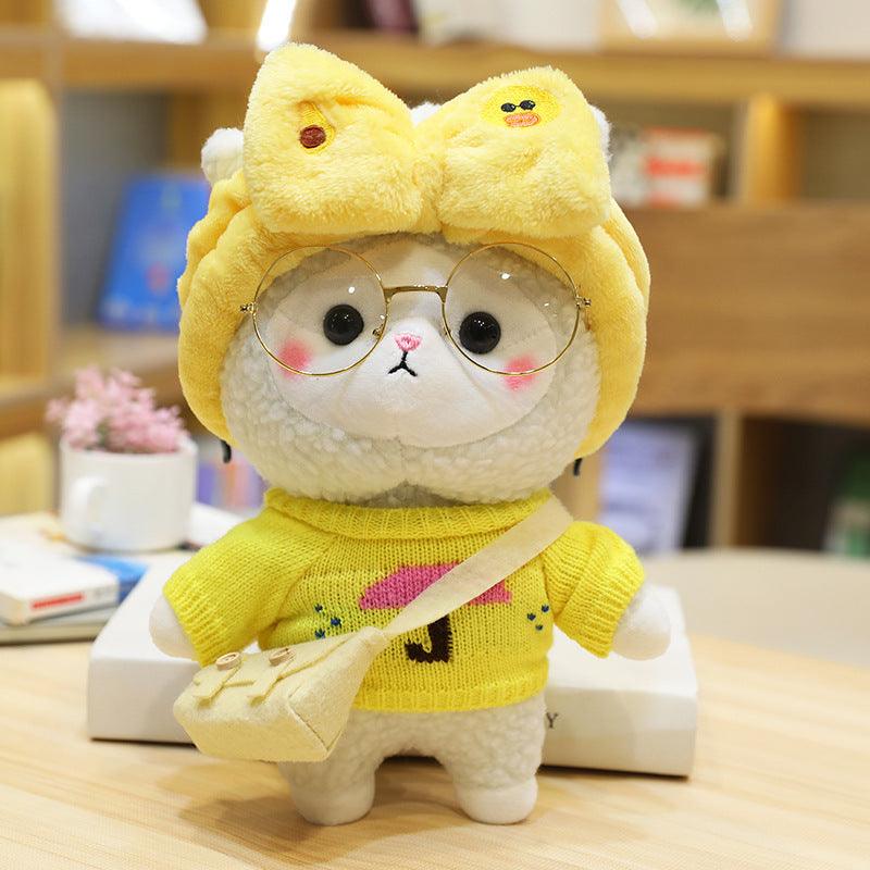 Cho Kawaii Baby Sheep In Various Cute Outfits Plush Toy G 30cm Stuffed Animals - Plushie Depot