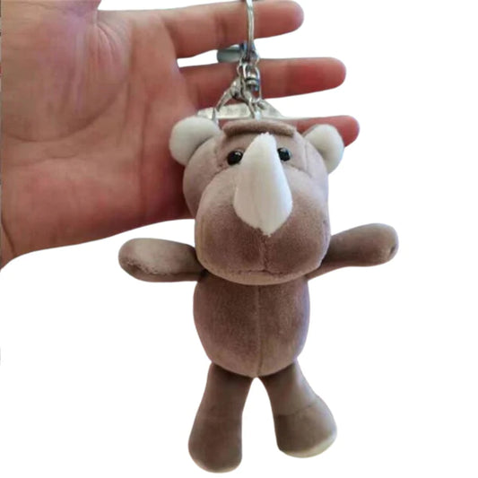 Super süße Nashorn Plüsch Schlüsselanhänger