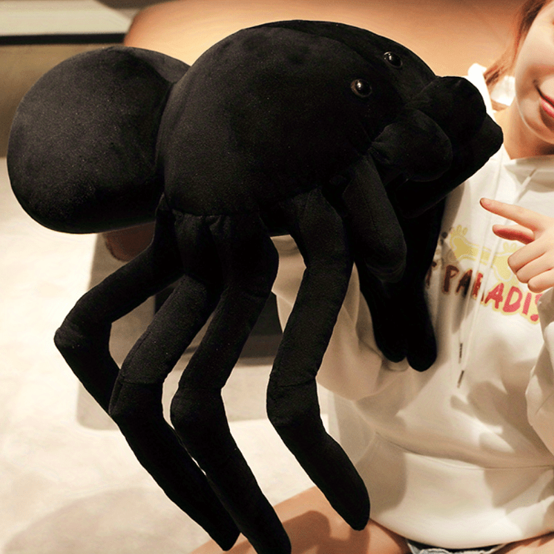 Arachnia – Schwarze Spinne Plüsch Super Soft