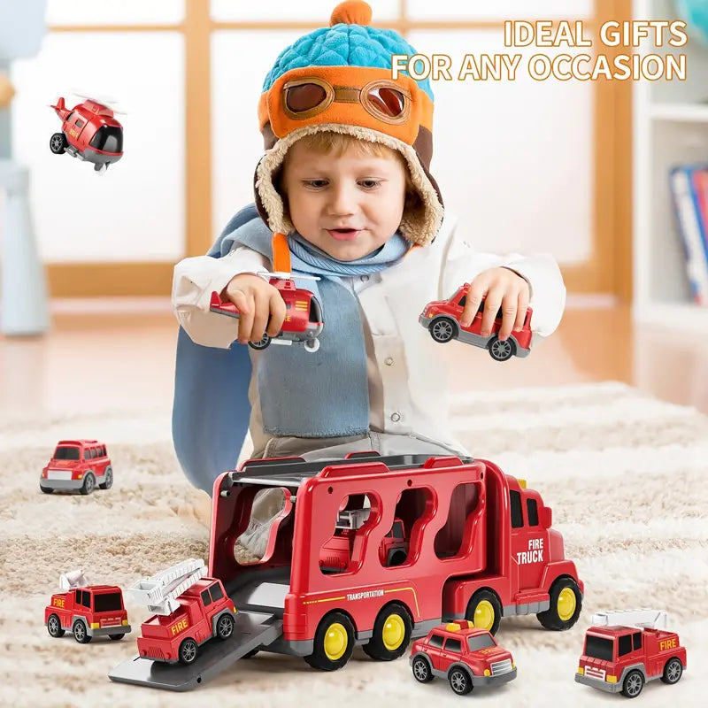 7-teiliges Spielzeugauto-Set mit Friktion