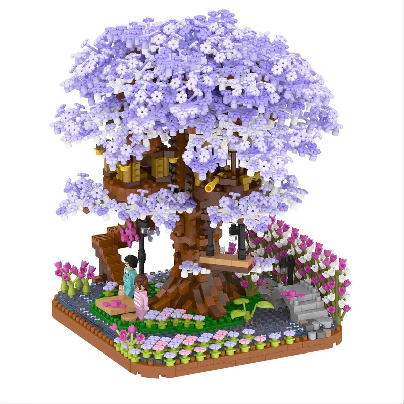 Magisches Sakura-Baumhaus - Bausteine für Kinder