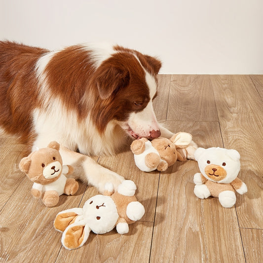 Weicher Bärenspielzeug-Kauknochen für Hunde