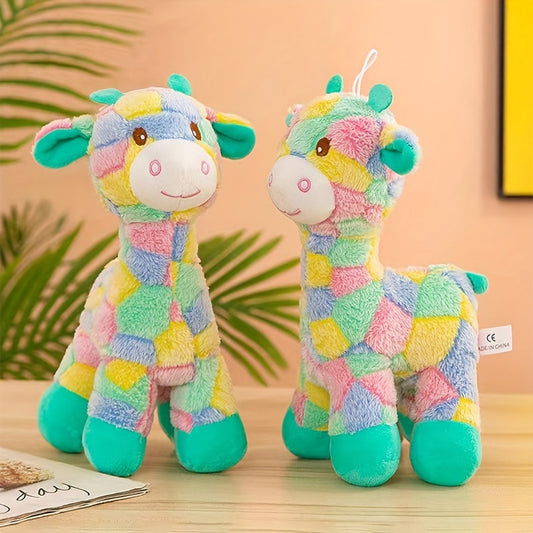 Buntes Hirsch-Plüschkauspielzeug