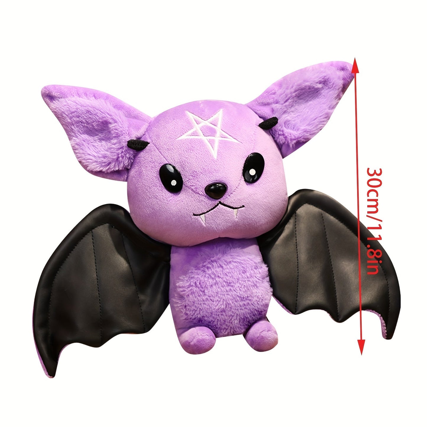 Süßes Schwarzes Fledermaus-Plüschtier – Dunkles Monster