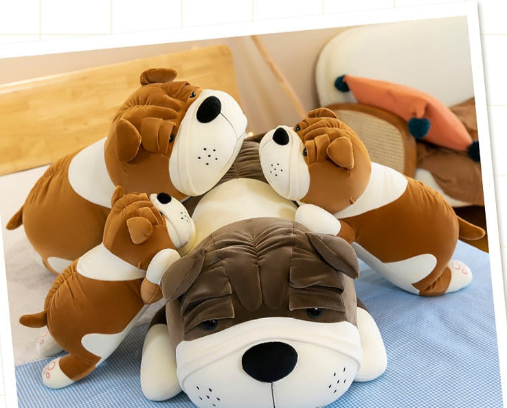 Schmuse-Bulldogge - Plüschkissen
