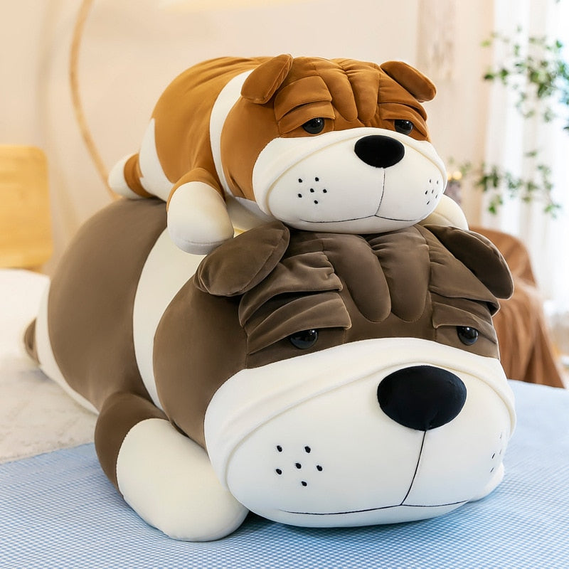 Schmuse-Bulldogge - Plüschkissen